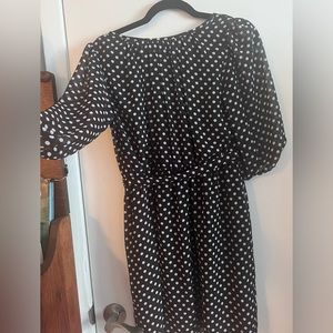 Polka dot black dress